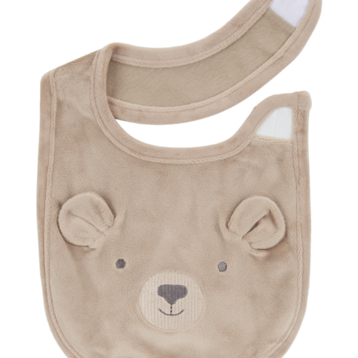 3-Piece Set: Child Bear Booties and Bib